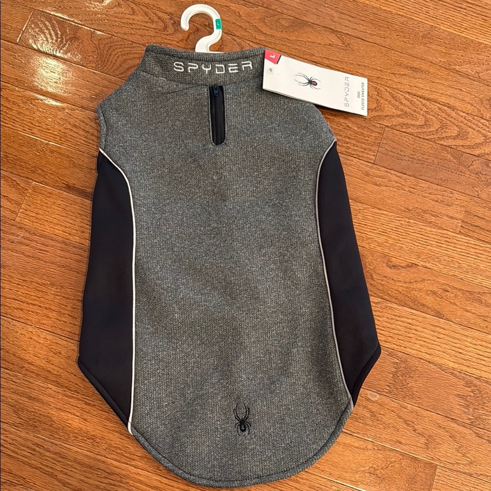 Spyder New with tags Gray and Black Dog Vest size large